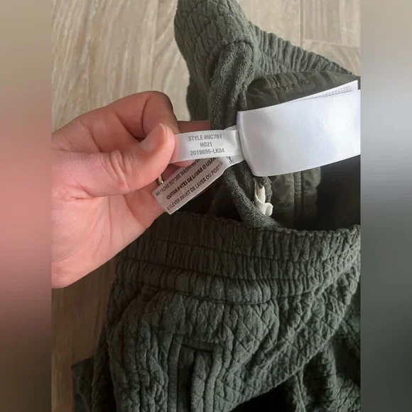 Madewell Women’s Pull-On High-Rise Tapered Pants Diamond Jacquard Dark Forest XS - Picture 7 of 9